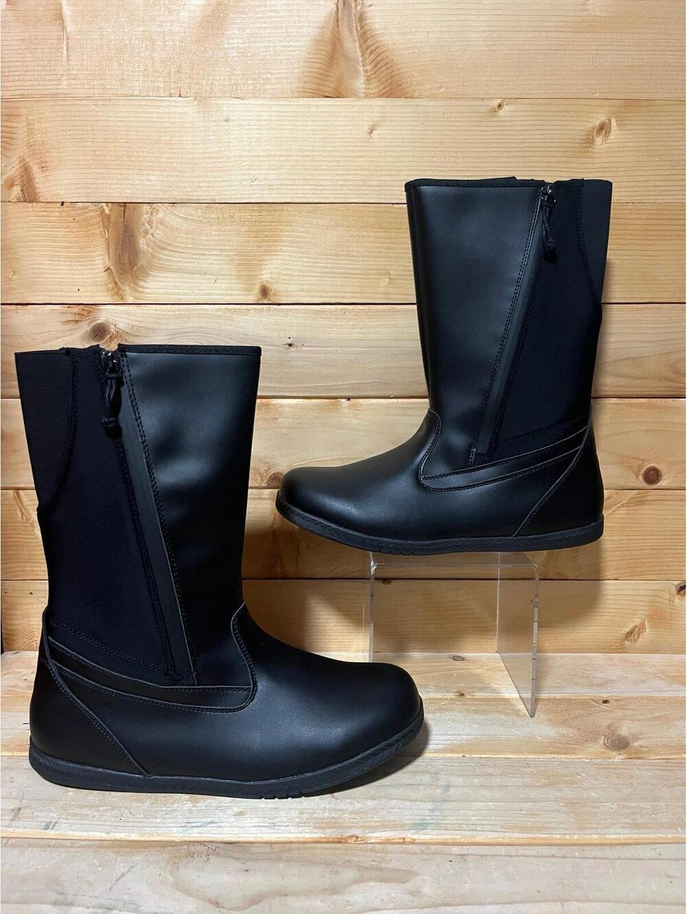 New BillyFootwear Dual Zipper High Rain Boots - Black - mens size 9